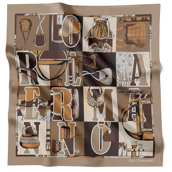 Fringed Purse Strings Mocha Mousse
